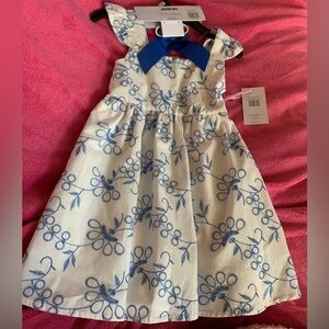 Girls Jason WU 3T Blue and White Kids Dress NWT